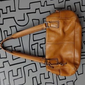 Fossil Satchel, beautiful tan Leather